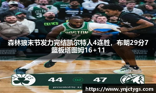 森林狼末节发力完结凯尔特人4连胜，布朗29分7篮板塔图姆16+11